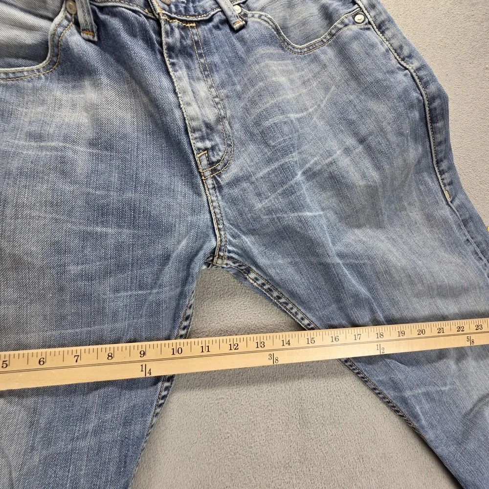 Vintage Levis 504 Jeans Mens 32x32 Blue Straight Engineered Whiskers Zip‎ Fly